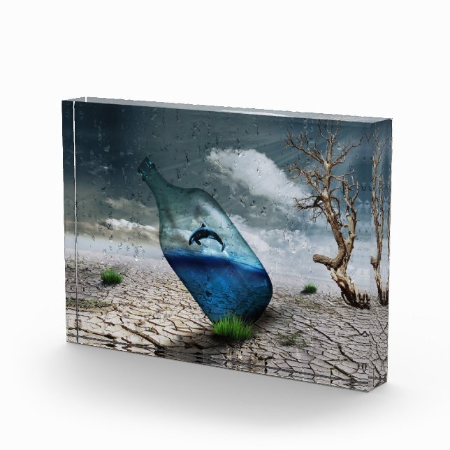 Bloque Para Fotos Ballena asesina en botellas (Derecha)