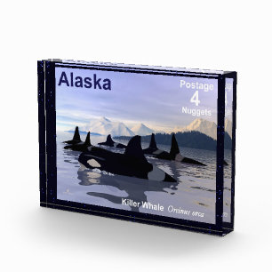 Bloque Para Fotos Ballenas asesinas - Postage de Alaska