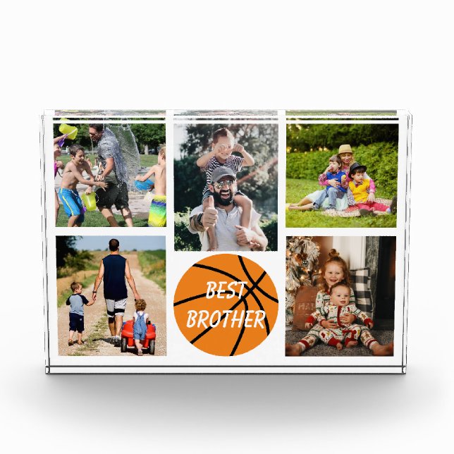 Bloque Para Fotos Baloncesto de Mejor Hermano (Anverso)
