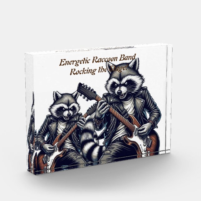 Bloque Para Fotos Banda de mapaches enérgica: ¡sacudiendo el escenar (Izquierda)