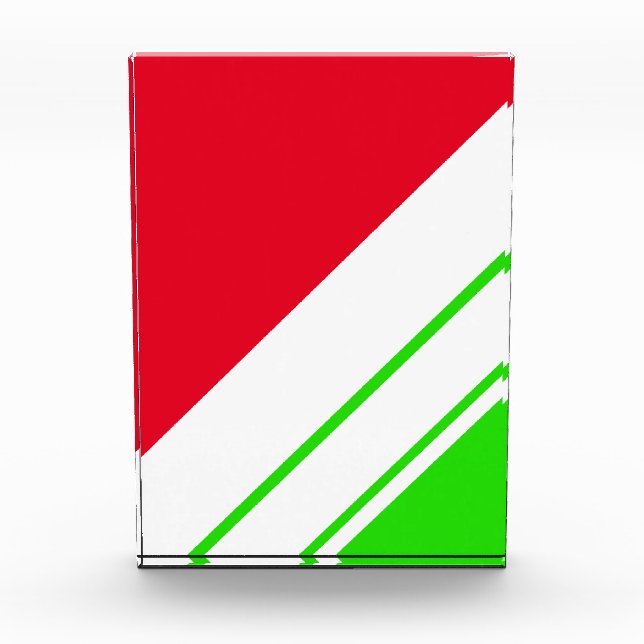 Bloque Para Fotos Bandas de Carreras inclinadas blancas blancas lumi (Anverso)