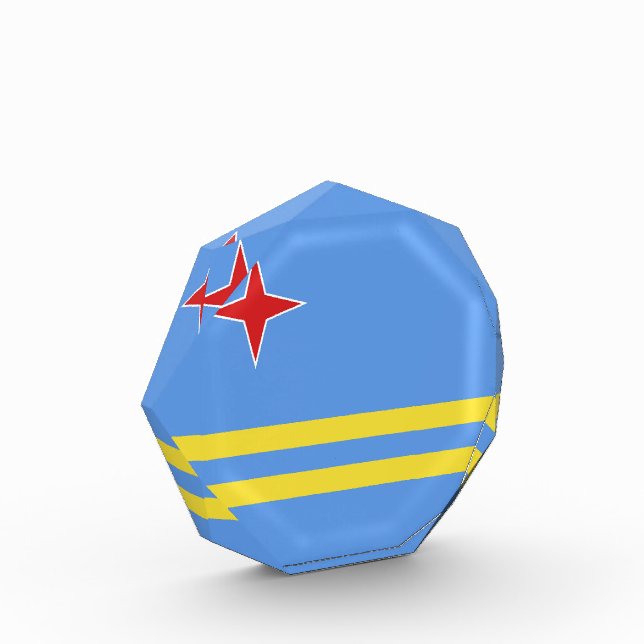Bloque Para Fotos Bandera de Aruba (Izquierda)