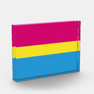 Bloque Para Fotos bandera de orgullo pansexual SlipperyJoe rosa ámba