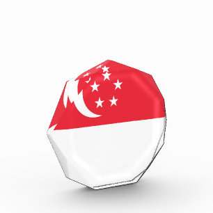 Bloque Para Fotos Bandera de Singapur