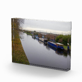 Bloque Para Fotos Barcazas en el canal de Knottingley y Goole
