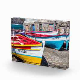 Bloque Para Fotos Barcos de pesca de colores, Cabo Verde