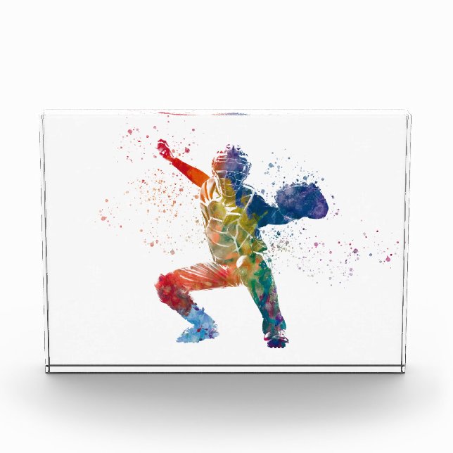 Bloque Para Fotos baseball player (Anverso)
