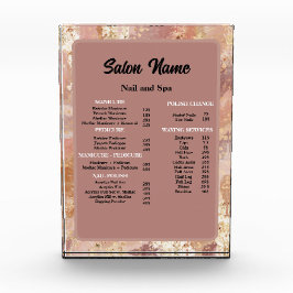 Bloque Para Fotos Beauty Nail Salon Price List Marble
