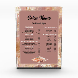Bloque Para Fotos Beauty Nail Salon Price List Marble