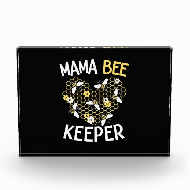 Bloque Para Fotos Beekeeper Gift | Mama Bee Keeper (Anverso)