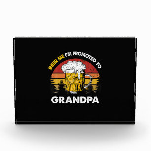 Bloque Para Fotos Beer Me I Am Promoted To Grandpa Birthday