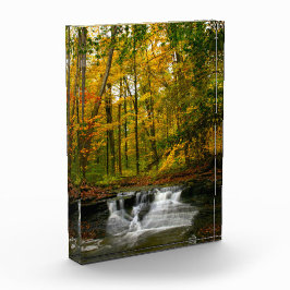Bloque Para Fotos Belleza de la cascada de otoño