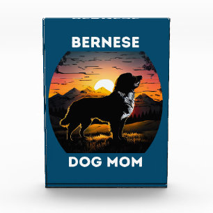 Bloque Para Fotos Bernese y el sol naciente para la madre del perro