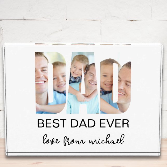 Bloque Para Fotos Best Dad Ever Photo Letter Photo Block (Subido por el creador)