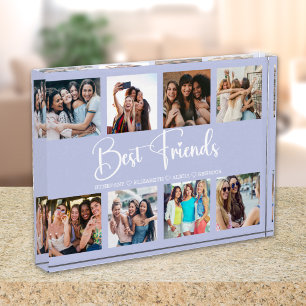 Bloque Para Fotos Best Friends Gift Modern Photo Collage Purple