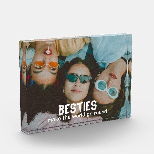 Bloque Para Fotos Besties hacen que el mundo gire alrededor del bloq (Izquierda)