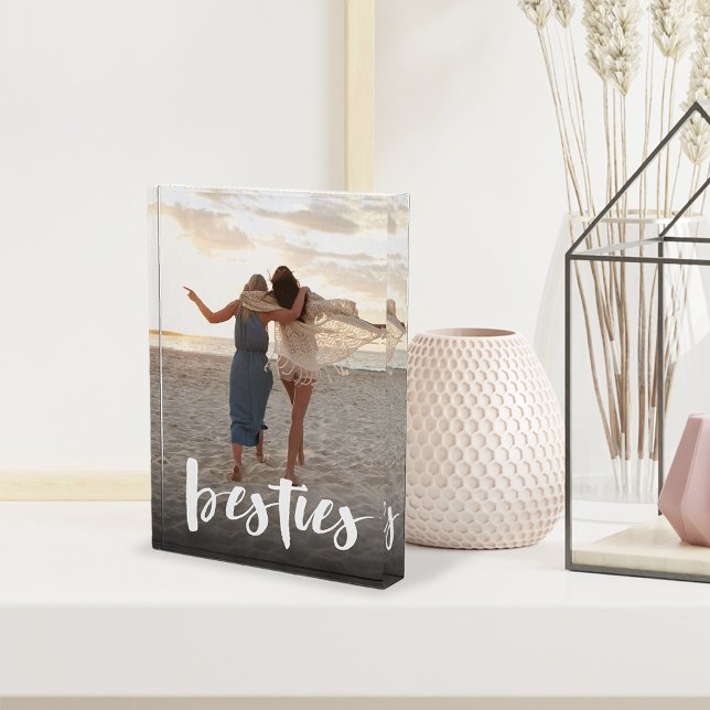 Bloque Para Fotos Besties | Mejor Exposición de Guión de Amigo (Subido por el creador)