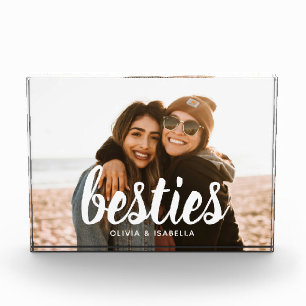 Bloque Para Fotos Besties Personalizado Mejor Guión de Amigos Sobrem