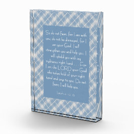 Bloque Para Fotos Biblia personalizable Verse Isaiah 41:10, 13