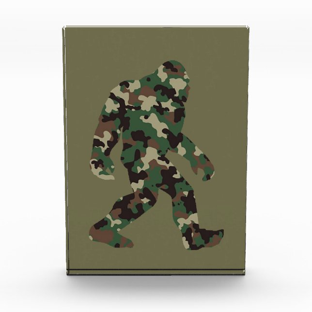 Bloque Para Fotos Bigfoot Sasquatch Camo (Anverso)