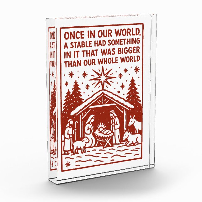 Bloque Para Fotos Bigger than our whole world 1 (Izquierda)