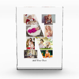 Bloque Para Fotos Black and White Letter N Photo Collage