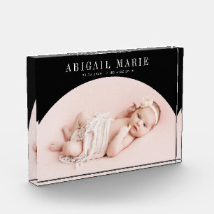 Bloque Para Fotos Black Arch Baby Photo Keepsake