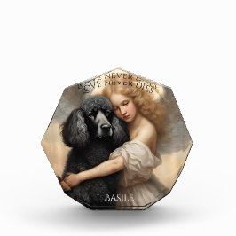 Bloque Para Fotos Black French Poodle Love Never Die Memorial