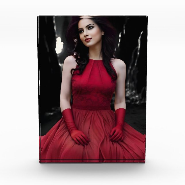 Bloque Para Fotos BlackWhiteRed photo block (Anverso)