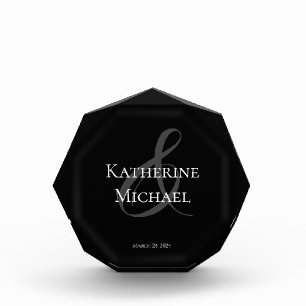 Bloque Para Fotos Blanco y negro - Boda Keepsake -