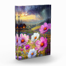 Bloque Para Fotos Blooms in Block: Una pantalla artística
