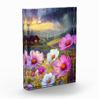 Bloque Para Fotos Blooms in Block: Una pantalla artística