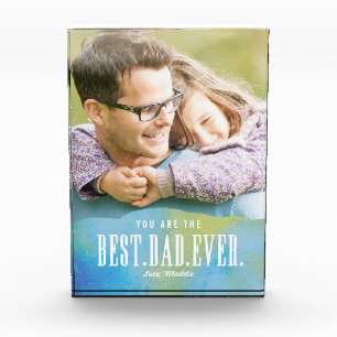 Bloque Para Fotos Bloqueo fotográfico de amor mejor papá pintado