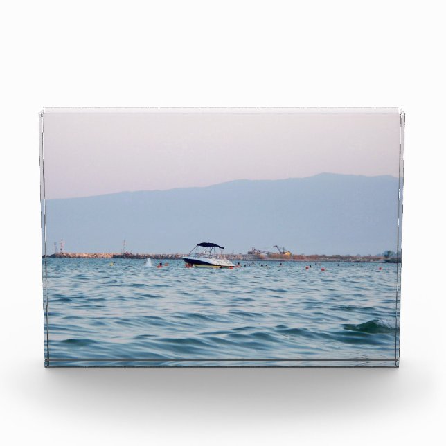 Bloque Para Fotos Bloqueo fotográfico del Mar Egeo de Grecia (Anverso)