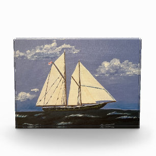 Bloque Para Fotos Bluenose, un barco de carreras