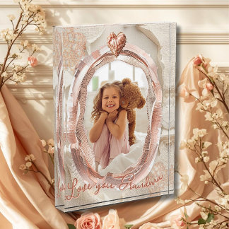 Bloque Para Fotos Blush Heirloom Heart Photo Frame Loving Keepsake