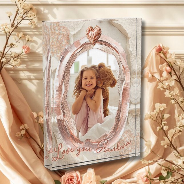 Bloque Para Fotos Blush Heirloom Heart Photo Frame Loving Keepsake (Subido por el creador)