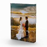 Bloque Para Fotos Boda de diseño elegante para siempre<br><div class="desc">Muestra tus fotos bodas favoritas con este moderno bloque fotográfico,  con la palabra "Forever" en un hermoso superpuesto de texto. Puede cambiar fácilmente el color y el tamaño del texto para que se ajuste a su imagen.</div>