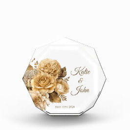 Bloque Para Fotos Boda de flores neutras