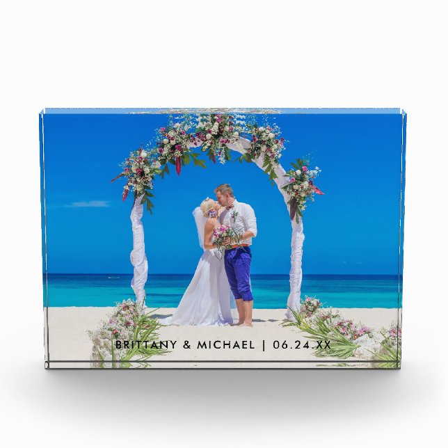 Bloque Para Fotos Boda Photo Bride y Groom Photo Block (Anverso)