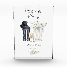 Bloque Para Fotos Boda Welly Boots