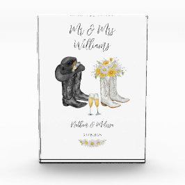 Bloque Para Fotos Boda Western Boots