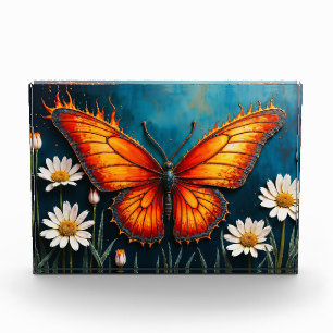 Bloque Para Fotos Bomba mariposa surrealista arte naturaleza camomil