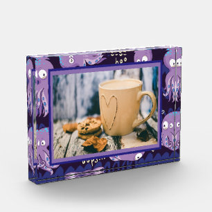 Bloque Para Fotos Boo Octopus Cute Niños Púrpura Ropa Y Decoración