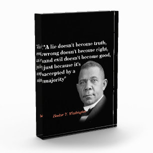 Bloque Para Fotos Booker T. Cita De Washington Sobre La Verdad, Bien