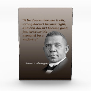 Bloque Para Fotos Booker T. Washington Cita Sobre La Verdad, Bien, B