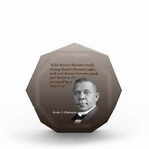 Bloque Para Fotos Booker T. Washington Cita Sobre La Verdad, Bien, B