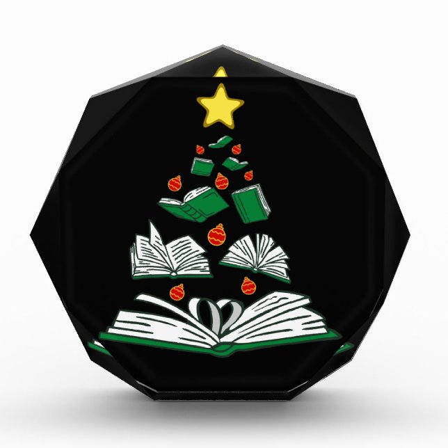 Bloque Para Fotos Bookish Christmas Tree III (Anverso)