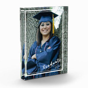 Bloque Para Fotos Borde blanco vertical "Graduate 20xx" 5x7