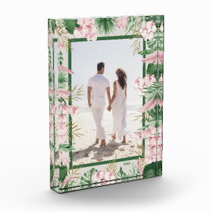 Bloque Para Fotos Borde floral tropical